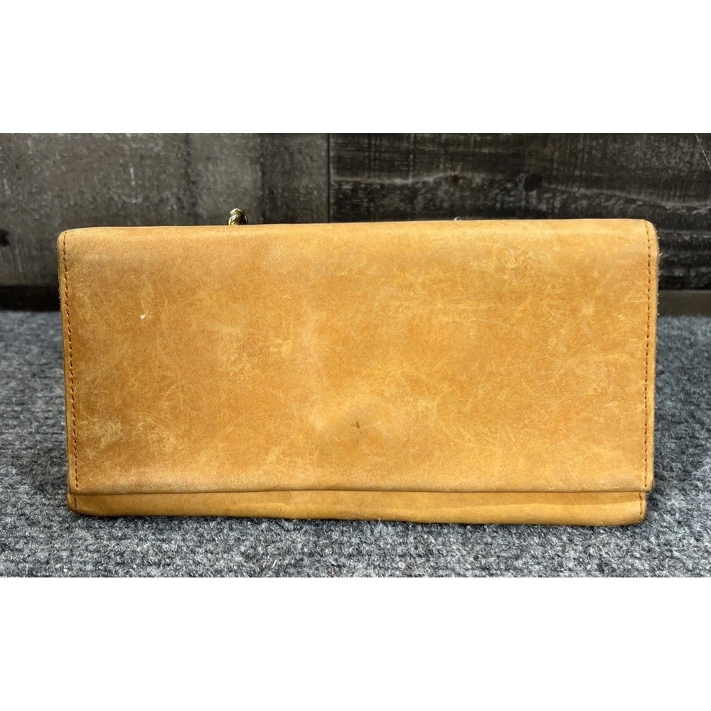 Able Leather Trifold Wallet Debre Signature Cognac Tan Classic Wallet